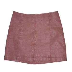 Free People womens skirt Solid Pink Lined 8 A1.20